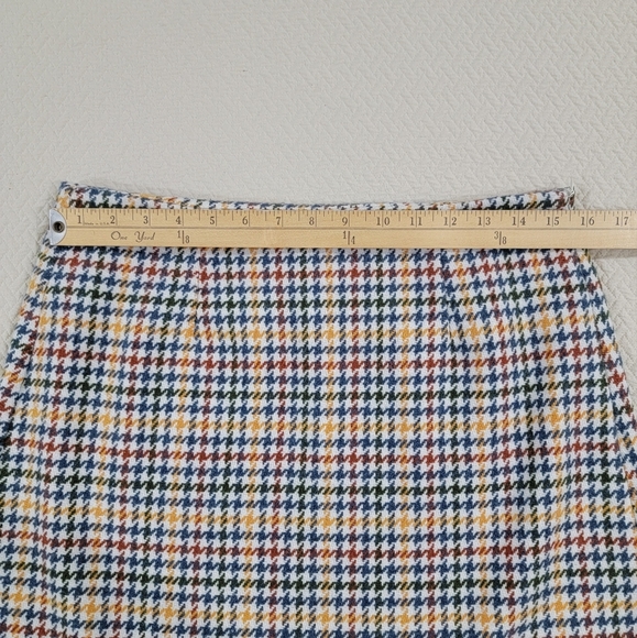 Sadie & Sage Multicolor Houndstooth Women's Skirt Size Large - Picture 7 of 10